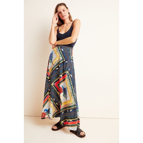 NWT Farm Rio Anthropologie Vieques Maxi Skirt - Picture 2 of 11